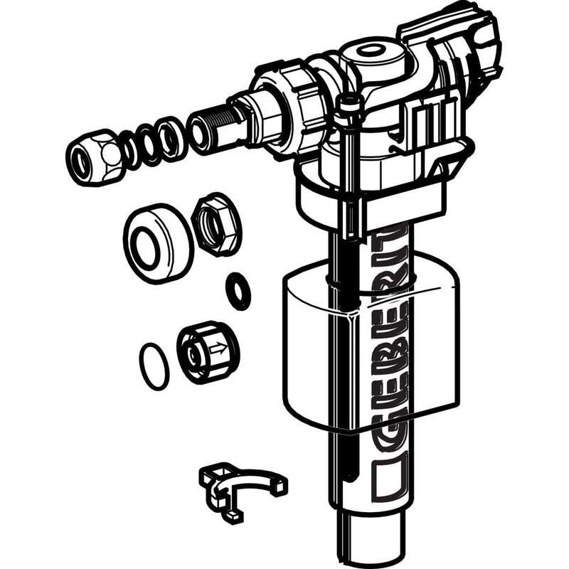 Geberit 240.783.00.1 Float Valve Retaining Clamp
