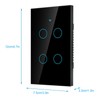 WiFi Touch Screen Switch Single Circle for 4‑Way AC