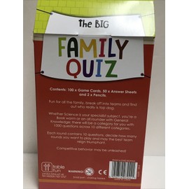 GAME Talking Tables, THE BIG FAMILY QUIZ FUN FOR ALL THE FAMILY 1000 QUESTIONS