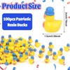 CCINEE 100pcs Patriotic Mini Resin Ducks Bulks, 4th of July