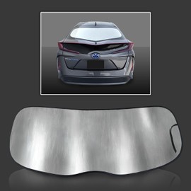 Custom Fit Rear Tailgate Window Reflective Sun Shade for 2017 2018 2019 2020 2021 2022 Toyota Prius Prime Hatchback, Insulated Window Sunshade Privacy Accessories Blockout UV Reflector Protection