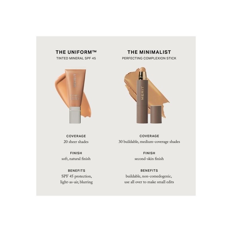 Merit Tinted Mineral Sunscreen SPF 45 1.7 oz/50ml 3 Rich