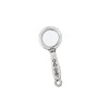 Bohemian Findings 4 Magnifying Glass Charms Antique Silver Tone Two