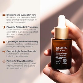 Sesderma AZELAC RU Liposomal Facial Serum 1.0 fl. Oz for Sun Spots, Age Spots and Hyperpigmentation