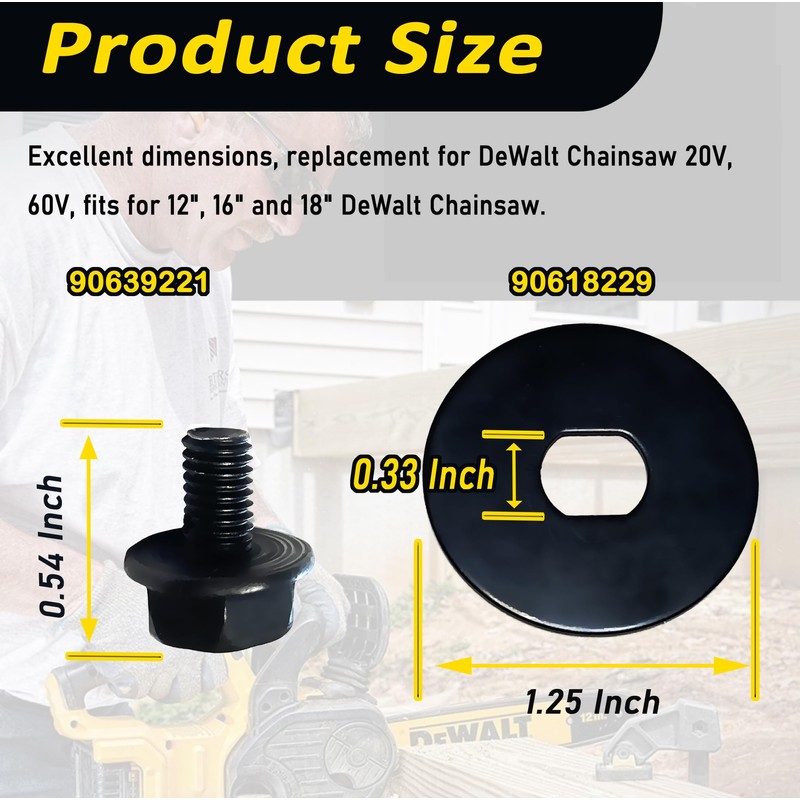 90639221 90618229 90618228 Chainsaw Drive Sprocket Bolt Washer Kit Fit