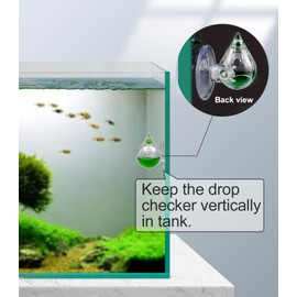 Clscea Aquarium CO2 Acrylic Drop Checker CO2 Indicator (Tear Drop & 15ml)