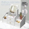Caja De Almacenamiento De Cosméticos Multifuncional + Espejo