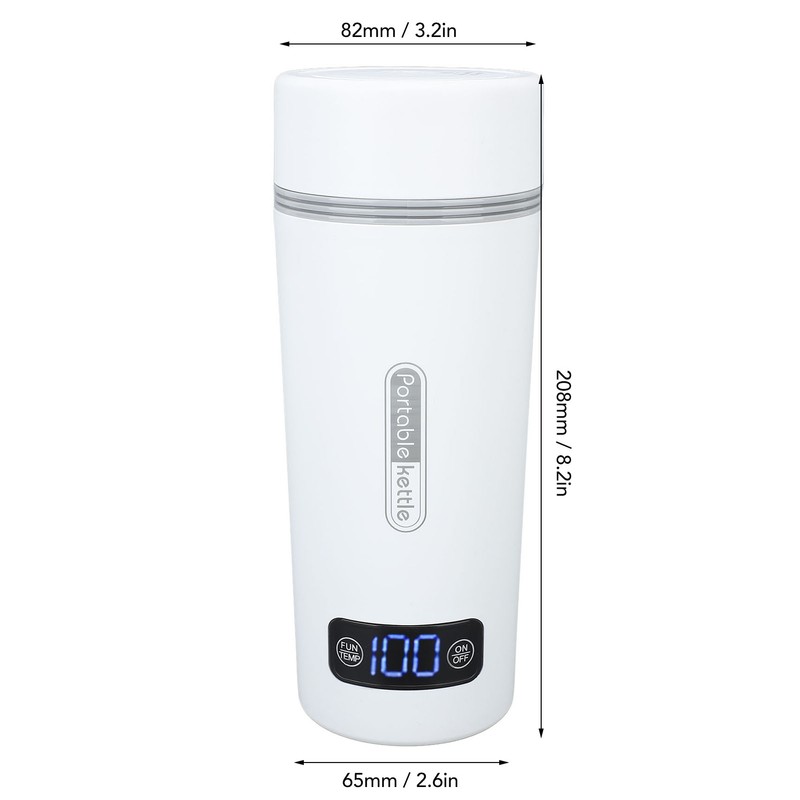 350ml Travel Electric Kettle 4 Temperature Settings Stainless Steel Heating