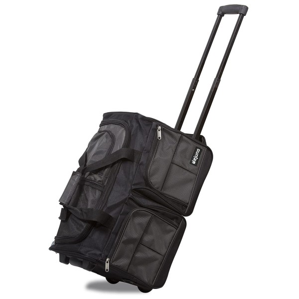 Dejuno 20-Inch Carry-on Rolling Duffle Bag, Charcoal, One Size
