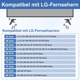 TV Screws Set for LG TV Stand Screw, for LG 27" 32" 43" 49" 50" 55" 60" 65" 70" 75" 86" TV Legs, TV Mounting Screws for LG TV Legs