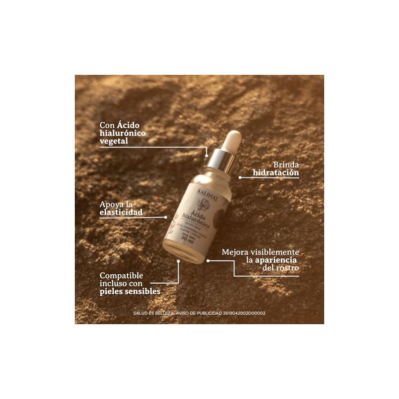 PACALLI Kalinat Sérum de Ácido Hialurónico Vegetal · Hidratación y