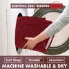 LuxUrux Bath Mat-Extra-Soft Plush Bath Shower Bathroom Rug, 1'' Chenille