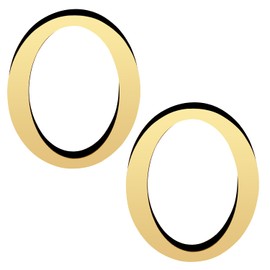 YIEMI 2PCS 3.93 inch 3D Gold Letters for Wall Decor Acrylic Premium Shiny Alphabet Signs for Birthday Party Wedding Home Room Decoration（O,2 pcs）