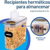 Bluelander Juego De 20 Recipientes Herméticos De Plástico Para Cereales