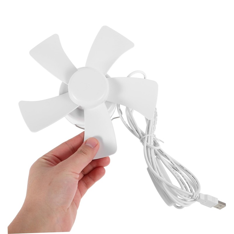 LABRIMP Portable USB Ceiling Fan with Timer No Drill Design