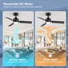 Breezary Ceiling Fans with Lights, 36 Inch Low Profile Ceiling