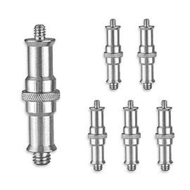 HAMILO Screw Adapter Spigot Camera Shooting Lighting Tripod Head Accessory Shoe Male (Set of 6)