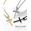 GOLDCHIC JEWELRY Baseball Cross Necklace for Men, 316L Stainless Steel