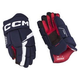 CCM Next Ice Hockey Gloves Senior (Navy/White, Size: 14)