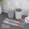 HQSLsund 50 pcs Disposable Toothbrushes, 2 Color Toothbrushes and Toothpaste