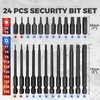 InPower Torx Bit Set, 24 PCS S2 Steel, 1&3'' Long