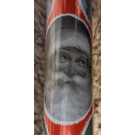 Lot of 2 Sears FOIL TRIM A HOME CHRISTMAS WRAPPING PAPER SANTA PRINT 35 Sq Ft
