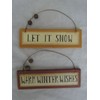 Collins Primitive Style Christmas Themed Ornaments / Sayings / Signs