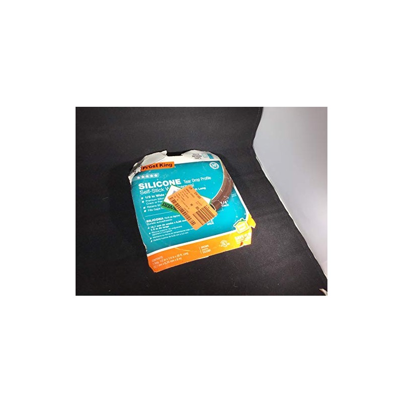 Frost King SS20BR Silicon Smoke Seal, 1/2in Wide x 1/4in