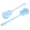 Bath Body Brush Guitar Shaped Long Handle Double Sides Exfoliating