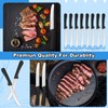 Geelin 50 Pieces 8.5 Inch Rounded Serrated Blade Steak Knives