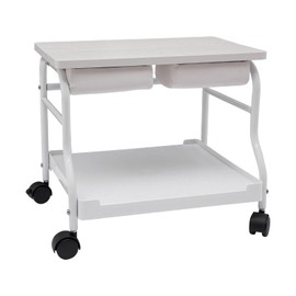 WBGANG Portable Foot Bath Trolley,Nail Foot Bath Spa Portable Trolley,with Wheels,Salon Nail Footrest Stand,Be Used in Beauty Parlors, Medical Clinics, Hair Salons, Home Bathrooms, Etc,(White)