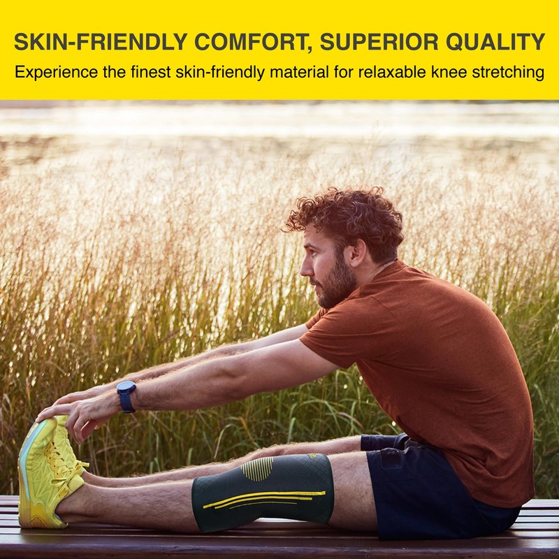 Bracoo KE92 Knee Sleeve for Men and Women, Elastic Knee