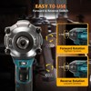 300N.m Cordless Impact Wrench 21V Torque Power Impact Driver with