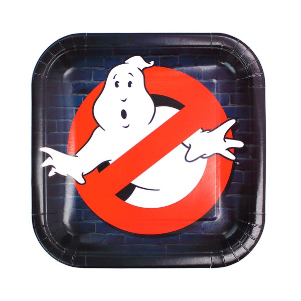Ghostbusters Paper Party Dinner Plates (set of 8) 9-Inch Square-