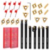 VeYocilk 21 x Indexable Lathe Turning Tools Set 3/8 Inch
