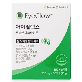 Irelax Lutein 20mg Astaxanthin 6mg (Contains Miltogenol 120mg sub-ingredients), 1 box, 30 tablets / 아이릴렉스 루테인 20mg 아스타잔틴 6mg (밀토제놀 120mg 부원료 함유), 1박스, 30정
