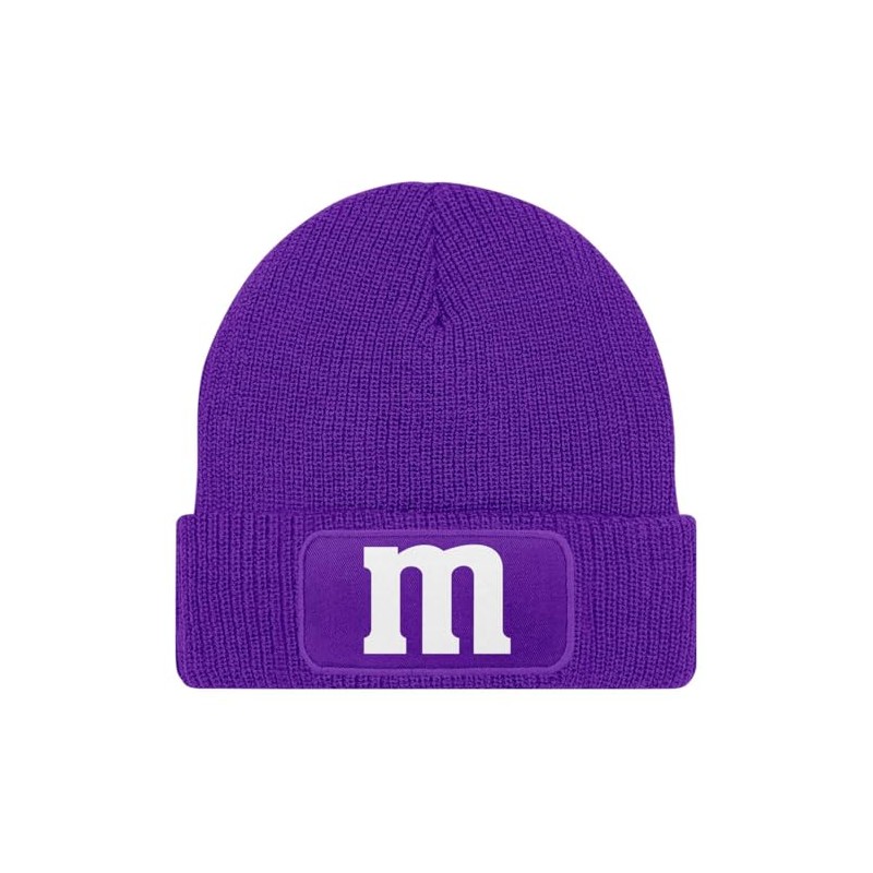 MoonWorks® Men's Beanie Patch Knitted Hat with Letter M Print