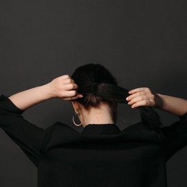 Premium Hair Bands 60 Pieces Black Original Hair Bands Extra Thick and Elastic Hair Band for All Hair Types Braid Scrunchies Ponytail Stylish Unisex Elastic Bands for Girls, Women, Men