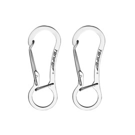 TONIFE Carabiner, Carabiner Hook Made of High-Quality Stainless Steel for Carabiner Hook Key Chain, Snap Buckle Spring Backpack Clasps (MT2803 Polishing x 2)