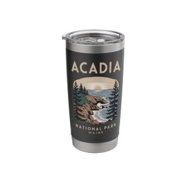 Outdoor Nature Hiking Acadia National Park Maine Stainless Steel Insulated Tumbler