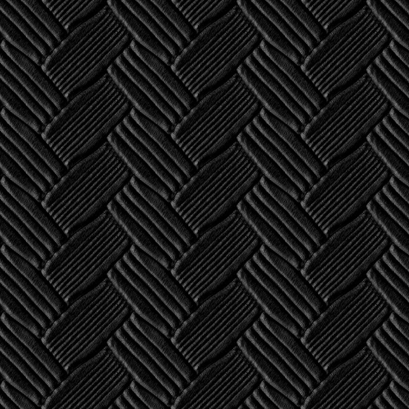 Livelynine Textured Rattan Wallpaper Black Peel and Stick Wall Paper