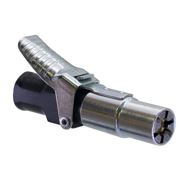 LockNFlate® Locking Air Chuck - Six Steel Jaws Lock onto