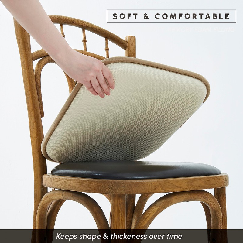 Elegant Comfort 8 Pack Chair Cushion Covers - Skid-Proof Rubber