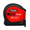 Task Tools TR110 ProTrak Tape Measure, Yellow, 16-Feet