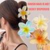 6 flower hair clips, flower hair clips, diameter 4 cm,