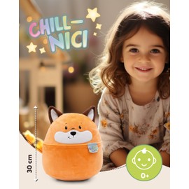 NICI Cuddly Toy Chill NICI Fox 30 cm I Fluffy Plush Toy Fox with Tail for Girls, Boys & Babies I Cuddly Stuffed Toy - 49889