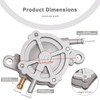 Minho Vacuum Fuel Pump Valve Switch Petcock in Aluminum Alloy