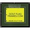 20x24 Black Golf Flag Frame, Moulding blk-004 Shadowbox, Green Mats