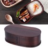 Portable Lunch Box Set Japanese Wooden Food Storage Container for