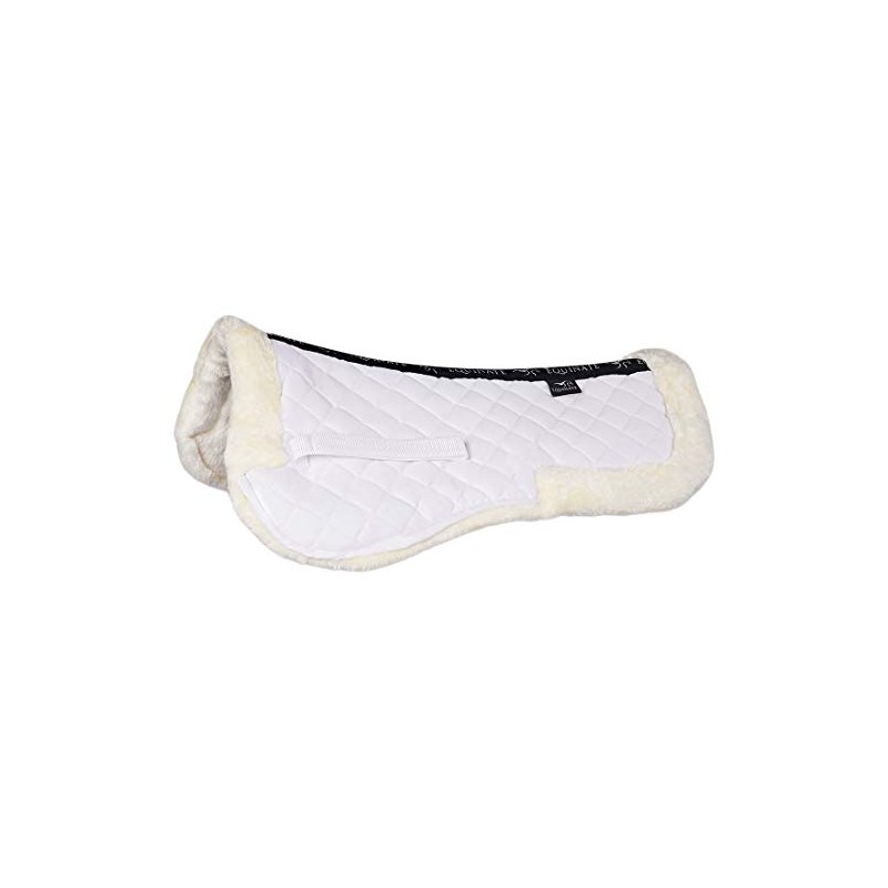 Equinate Sidney Padded Saddle Pad with Synthetic Lambskin Horse Pony